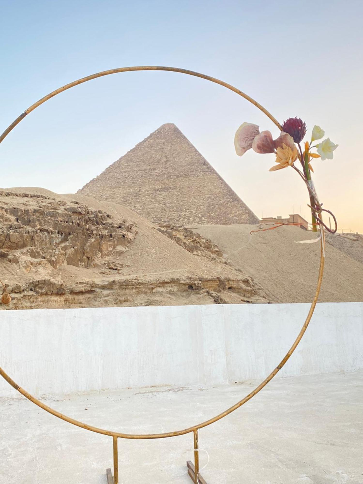 The Grand Pyramids View Hotel Kafret el-Gabal Kültér fotó