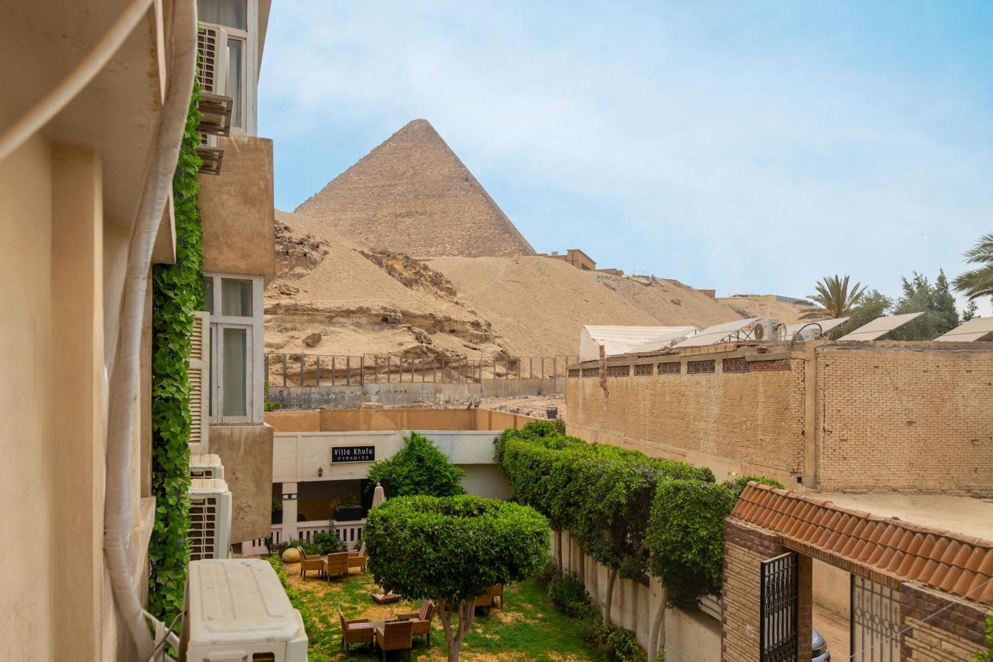The Grand Pyramids View Hotel Kafret el-Gabal Kültér fotó