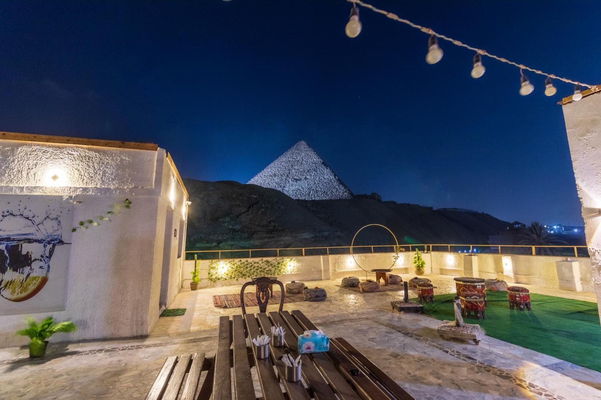 The Grand Pyramids View Hotel Kafret el-Gabal Kültér fotó